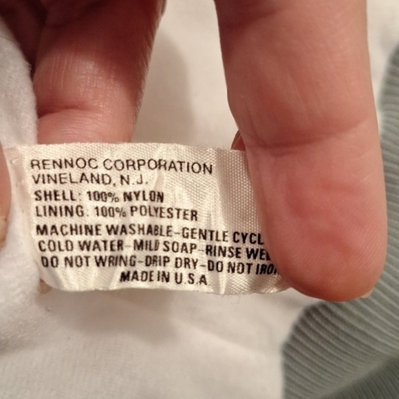 Rennoc Vintage Womens Windbreaker Track Varsity Jacket made in USA Size Small - Picture 5 of 12